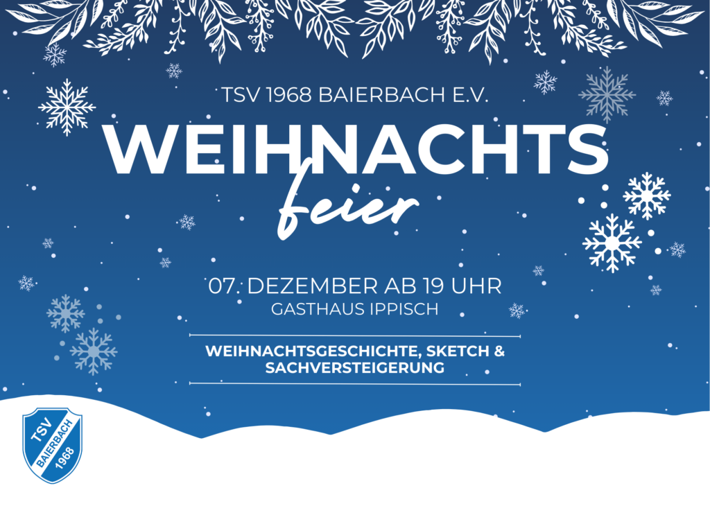 Weihnachtsfeier 2024 Flyer