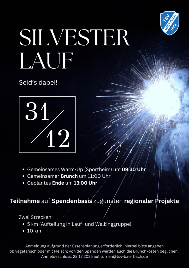 Plakat Silvesterlauf 2025